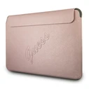 Guess Sleeve GUCS13PUSASPI 13 inch pink Saffiano Script