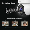 Κάμερα Παρακολούθησης Srihome 5G WIFI INDOOR PTZ 5x OPTICAL ZOOM 4MP