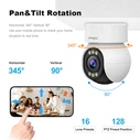 Κάμερα Παρακολούθησης Srihome 5G WIFI INDOOR PTZ 5x OPTICAL ZOOM 4MP