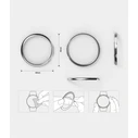 Ringke Bezel Styling Samsung Galaxy Watch Active 2 40mm Stainless Silver GWA2-40-09