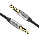 Καλώδιο Baseus Yiven Audio 3.5 male Audio M30 1.5M Silver+ Black