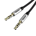 Καλώδιο Baseus Yiven Audio 3.5 male Audio M30 1.5M Silver+ Black