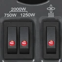 Θερμοπομπός Turbo TCH26E 2000W Λευκός