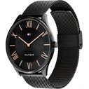 Ανδρικό Ρολόι Tommy Hilfiger 1710513 (43mm) Μεταλλικό Μπρασελέ Μαύρο