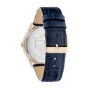 Ανδρικό Ρολόι Tommy Hilfiger 1710517 (44mm) Δερμάτινο Λουράκι Μπλε
