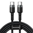 Καλώδιο USB-C to USB-C Baseus Cafule PD2.0 100W flash charging For Type- (20V 5A)2m Gray+Black