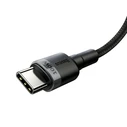Καλώδιο USB-C to USB-C Baseus Cafule PD2.0 100W flash charging For Type- (20V 5A)2m Gray+Black