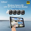 Ολοκληρωμένο Σύστημα CCTV Srihome 5MP HD Wireless NVR with 4 CAMERAS & TOUCH SCREEN