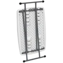 Velco Foldable Metal Adjustable-Height Table (10 positions) L77 x W50 x H36-73 cm