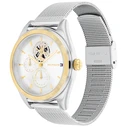Tommy Hilfiger Monica Γυναικείο Ρολόι 38mm Ασημί Μεταλλικό Μπρασελέ (1782713)