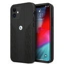 BMW BMHCP12SRSPPK Apple iPhone 12 mini black hardcase Leather Curve Perforate