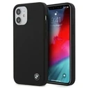 BMW BMHCP12SSILBK Apple iPhone 12 mini black hardcase Silicone Signature