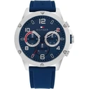 Ανδρικό Ρολόι Tommy Hilfiger 1792027 (44mm) Καουτσούκ Λουράκι Μπλε