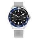 Ανδρικό Ρολόι Tommy Hilfiger 1792037 (44mm) Μεταλλικό Μπρασελέ Ασημί