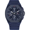 Ανδρικό Ρολόι Tommy Hilfiger 1792122 (46mm) Καουτσούκ Λουράκι Μπλε