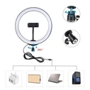 Βάση τριπόδου Puluz 1,1m + 26cm RGBW LED Ring Vlogging PKT3044