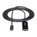 Καλώδιο HDMI StarTech 6ft (2m) C to HDMI 4K 60Hz Type C 2.0 Video Thunderbolt 3 Compatible, Laptop to HDMI Monitor/Display, DP 1.2 Alt Mode HBR2, Black - 4K