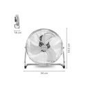 Ανεμιστήρας δαπέδου 100w 45cm TVM18 TROTEC Nickel