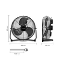 Ανεμιστήρας δαπέδου 59.5W 35cm TVM15 TROTEC Μαύρος