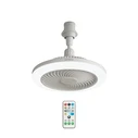 Ανεμιστήρας οροφής με LED φως E27 25εκ DICTRO LUX (Λευκός) - MPN 180084