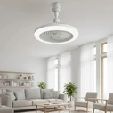 Ανεμιστήρας οροφής με LED φως E27 25εκ DICTRO LUX (Λευκός) - MPN 180084