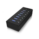 USB Hub IcyBox IB-AC618 USB 3.0 Aluminium 7 Θυρών