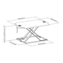 Βάση Monitor Sbox SIT-STAND WORKSTATION