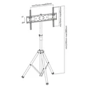 Βάση Τηλεόρασης Sbox FLOOR TRIPOD 37'-70' / 92-178 cm