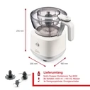 Solis Multi Chopper 200W with 1L Bowl, White