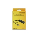 USB Hub Delock USB 3.0 1x Gigabit LAN 3 Θυρών