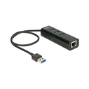 USB Hub Delock USB 3.0 1x Gigabit LAN 3 Θυρών