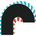 Carrera Καμπύλη Hairpin 180° Αριστερή/Δεξιά