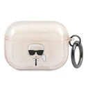Karl Lagerfeld KLAPUKHGD Apple AirPods Pro cover gold Glitter Karl`s Head