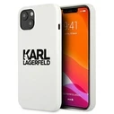 Karl Lagerfeld KLHCP13SSLKLWH Apple iPhone 13 mini Silicone Stack Logo white