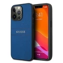 Guess GUHCP13XPSASBBL Apple iPhone 13 Pro Max blue Saffiano Strap