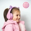 PowerLocus P2 Wireless / Wired Over-Ear Headphones with Radio, 20 Hours Playtime — White/Purple