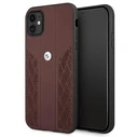 BMW BMHCN61RSPPR Apple iPhone 11 red hardcase Leather Curve Perforate