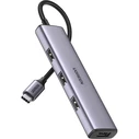 Hub UGREEN CM473 Type C to 4x USB 3.0 (gray)