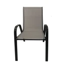 Velco Metal Chair Anthracite with Arms  Textilene (ΤΕΧΤ 2x1)