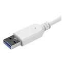 USB Hub StarTech Compact 3.0 with Built-in Cable - Aluminum - Silver - 4 ports