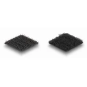 Delock Αυτοκόλλητα Τύπου Velcro 19096, Τετράγωνα, 20mm, Μαύρο, 32 Ζεύγη