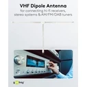 Goobay Radio Antenna DAB/FM/AM 1.75 m White