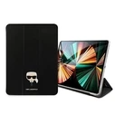 Karl Lagerfeld KLFC11OKHK Apple iPad Pro 11 2021 3. Gen Book Cover black Saffiano Karl Head