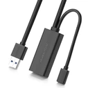 UGREEN US175, USB 3.0, micro USB, extension cable, 5m (black)