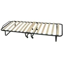 Velco Reinforced Metal Foldable Bed (Italy) with Wheels & 7cm Mattress
