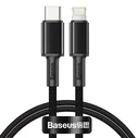 Καλώδιο USB-C Baseus σε Lightning High Density Braided, PD, 20W, 1m (Μαύρο)