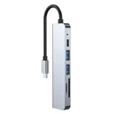 Hub 6in1 Tech-Protect V4 Gray
