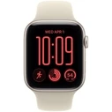 Apple Watch SE 3 Aluminium 40mm Αδιάβροχο με Παλμογράφο (Starlight Aluminium Case με Sand Sport Band - S/M)