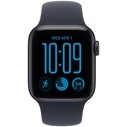 Apple Watch SE 3 Aluminium 40mm Αδιάβροχο με Παλμογράφο (Midnight Aluminium Case με Navy Blue Sport Band - M/L)
