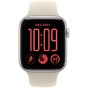 Apple Watch SE 3 GPS + Cellular 44mm Starlight Aluminium Case with Sand Sport Band (M/L) - MJLN4MP/A